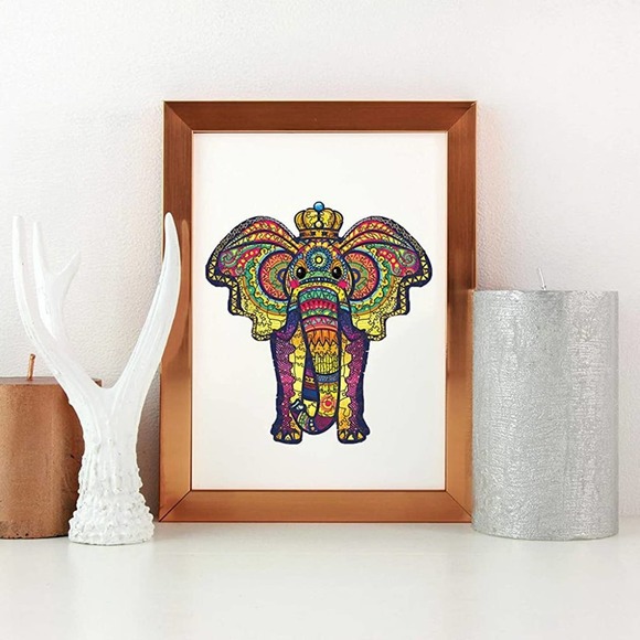 Wooden Puzzle - Elephant - Picture 3 of 7